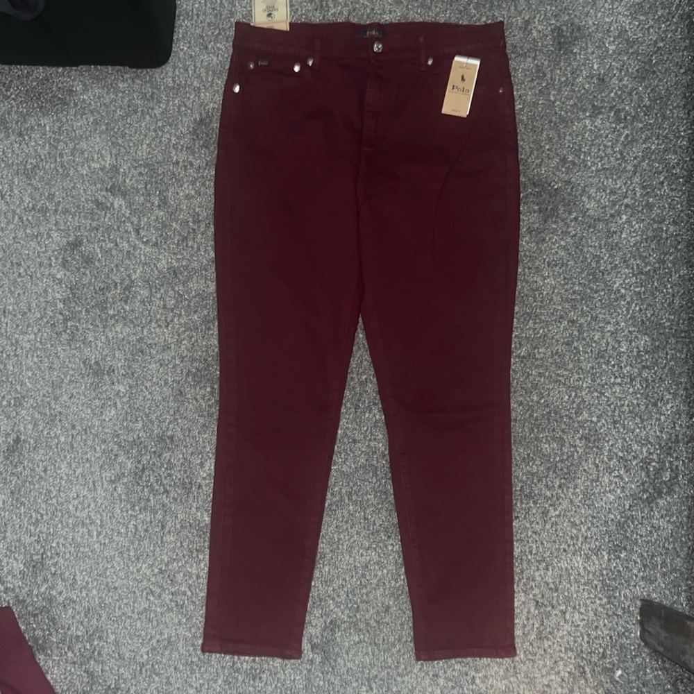New Polo Ralph Lauren Tompkins Skinny High Rise Jeans
